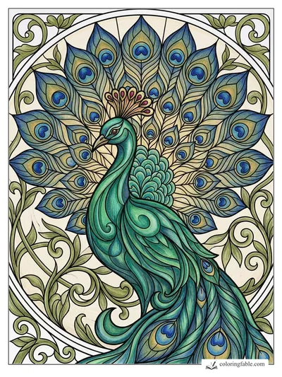 Colored example of this coloring page