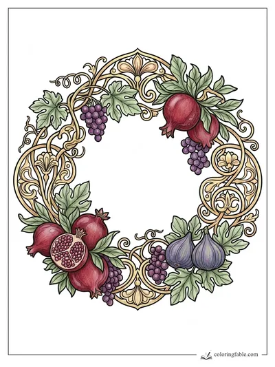 Colored example of this coloring page