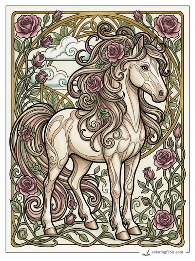 Colored example of this coloring page