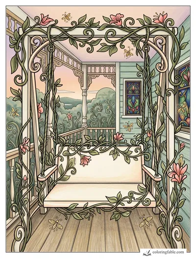 Colored example of this coloring page
