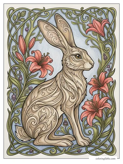 Colored example of this coloring page
