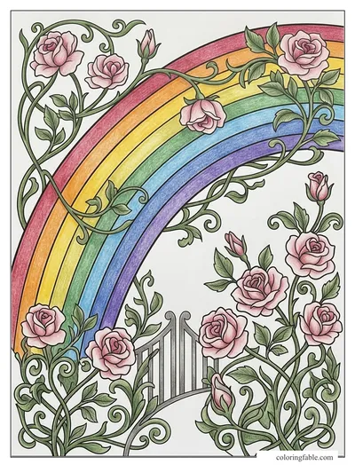 Colored example of this coloring page
