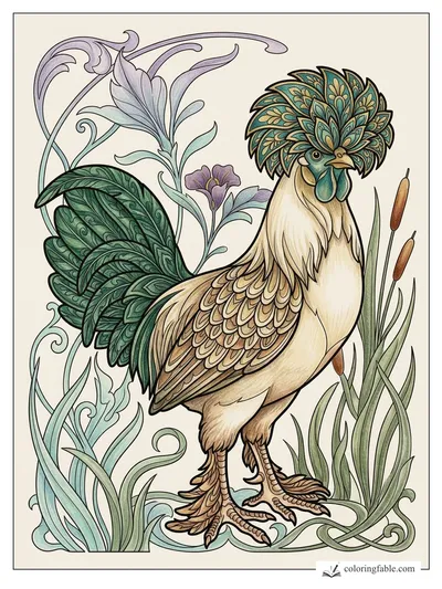 Colored example of this coloring page