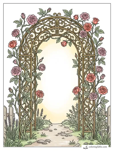 Colored example of this coloring page