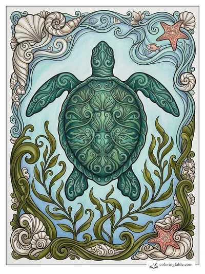 Colored example of this coloring page