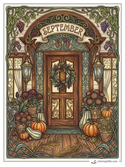 Colored example of this coloring page