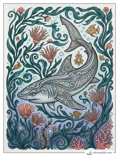 Colored example of this coloring page