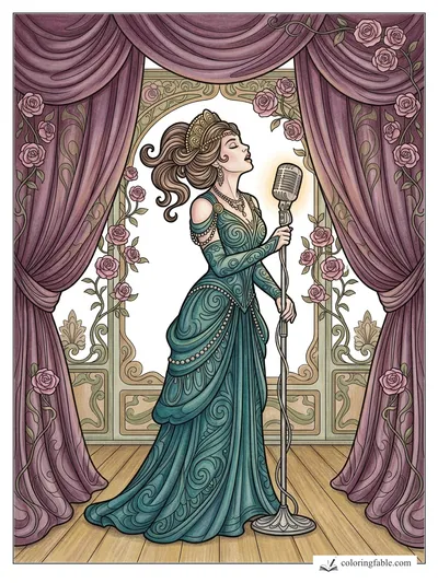 Colored example of this coloring page