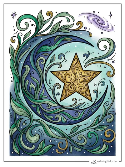 Colored example of this coloring page