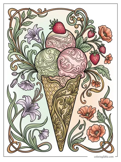 Colored example of this coloring page