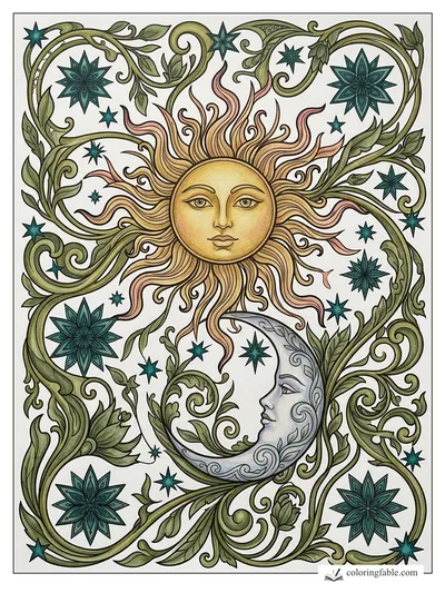 Colored example of this coloring page