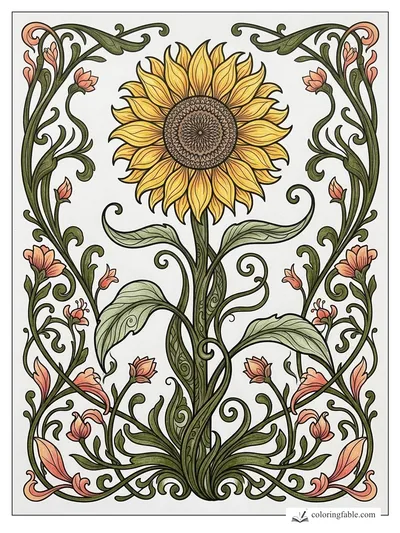 Colored example of this coloring page