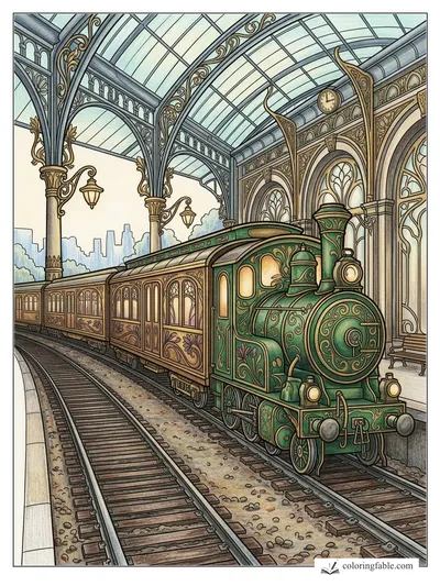 Colored example of this coloring page