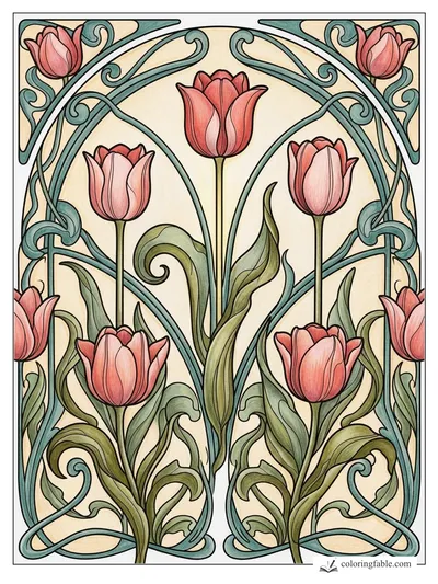 Colored example of this coloring page