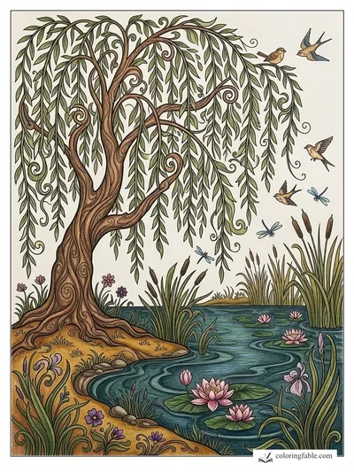 Colored example of this coloring page