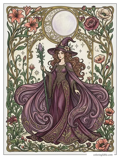 Colored example of this coloring page