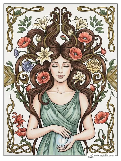 Colored example of this coloring page