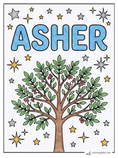 Colored example of this coloring page
