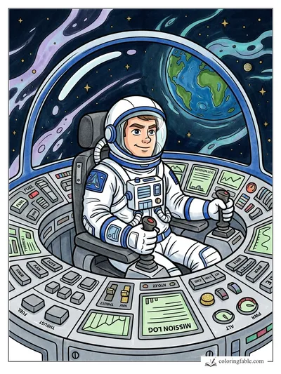 Colored example of this coloring page
