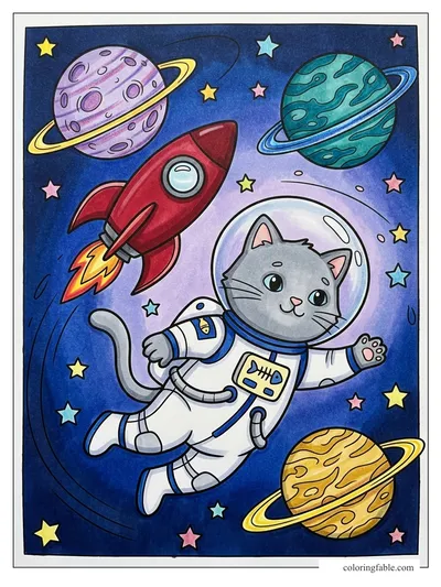 Colored example of this coloring page