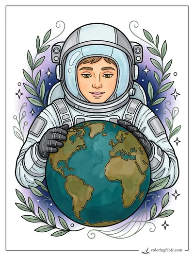 Colored example of this coloring page