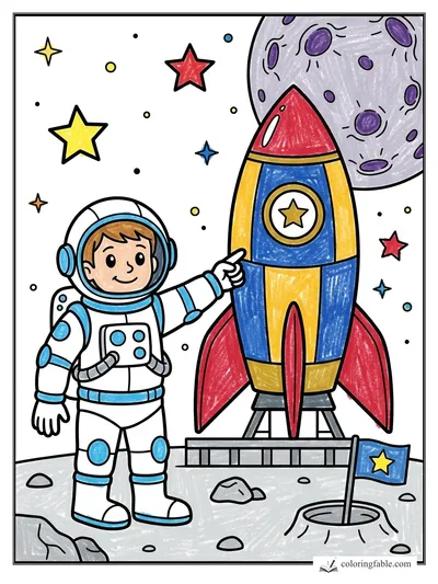 Colored example of this coloring page