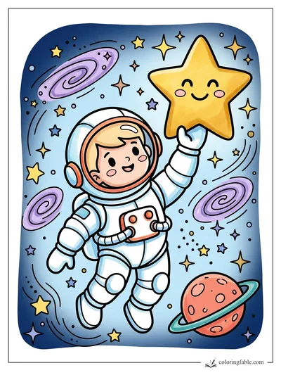 Colored example of this coloring page