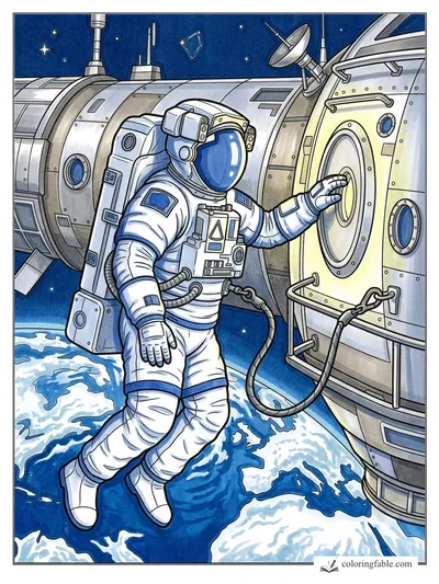 Colored example of this coloring page