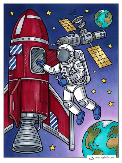 Colored example of this coloring page