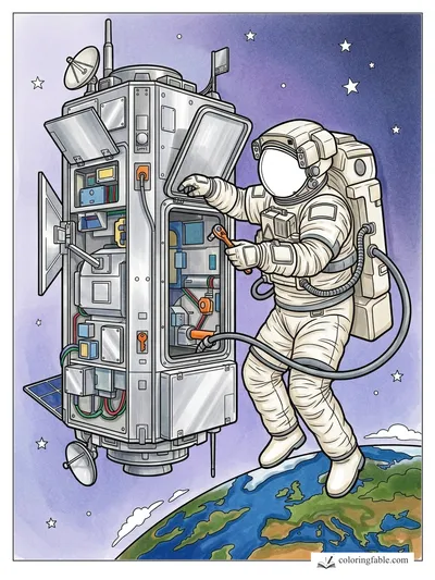 Colored example of this coloring page
