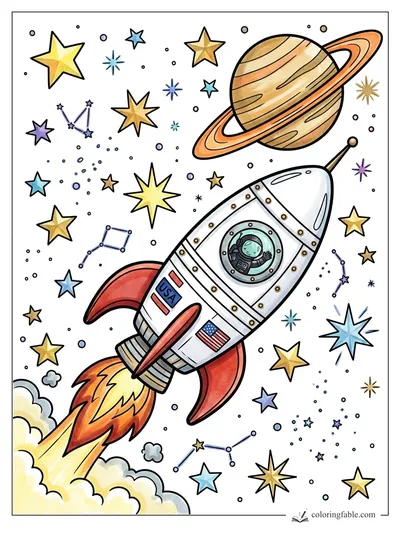Colored example of this coloring page