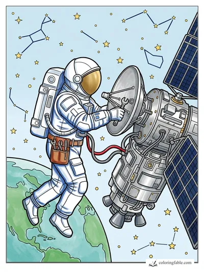 Colored example of this coloring page