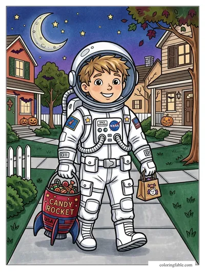 Colored example of this coloring page