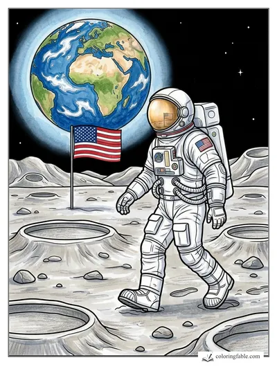 Colored example of this coloring page