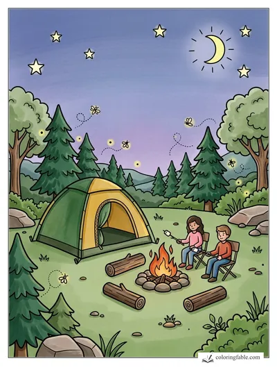 Colored example of this coloring page