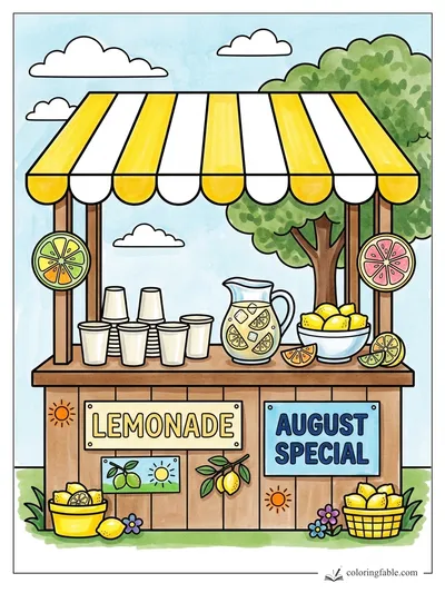 Colored example of this coloring page