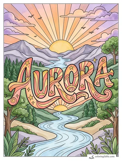Colored example of this coloring page