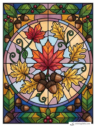 Colored example of this coloring page