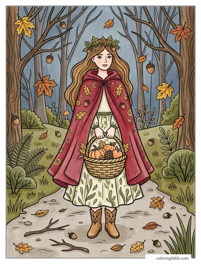 Colored example of this coloring page
