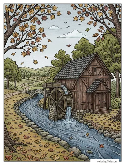Colored example of this coloring page