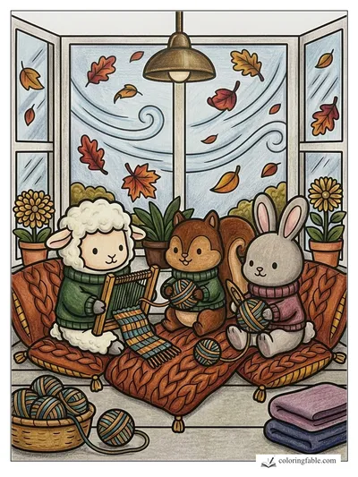 Colored example of this coloring page