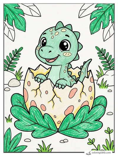 Colored example of this coloring page