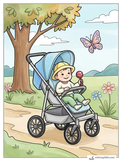 Colored example of this coloring page