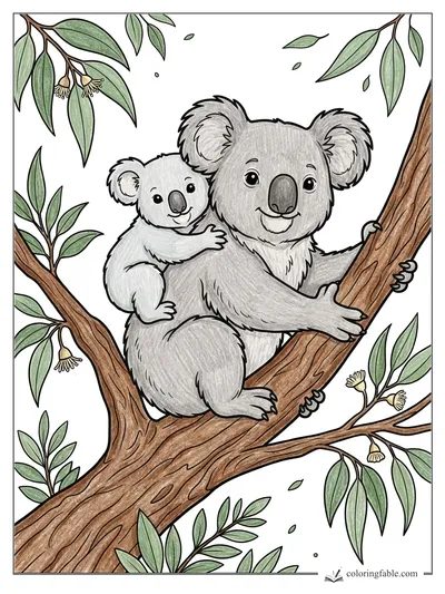 Colored example of this coloring page