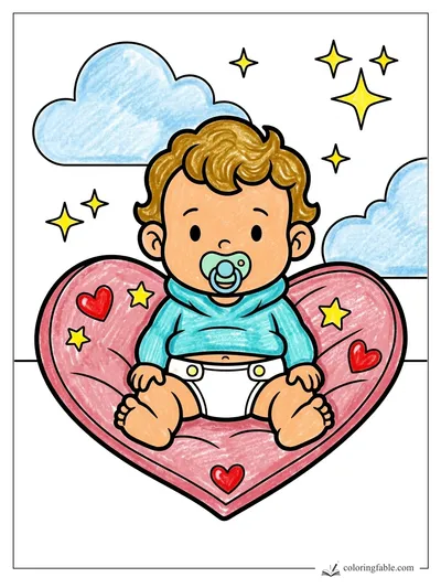 Colored example of this coloring page