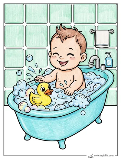 Colored example of this coloring page