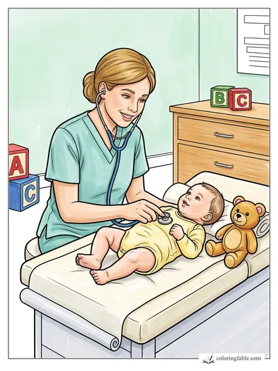 Colored example of this coloring page