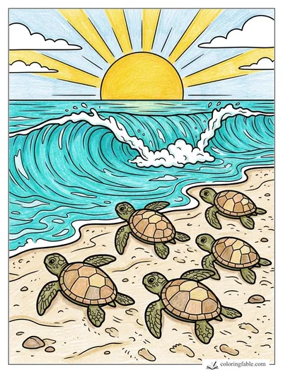 Colored example of this coloring page