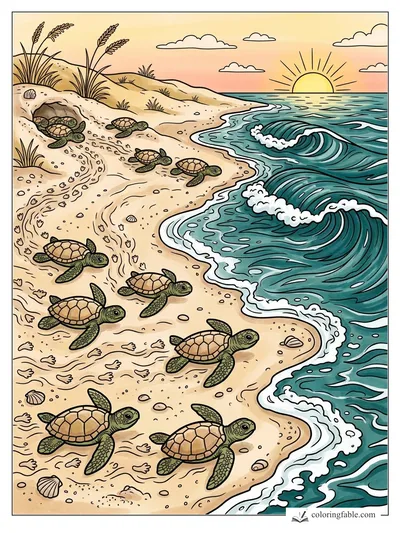 Colored example of this coloring page