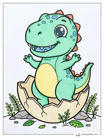 Colored example of this coloring page